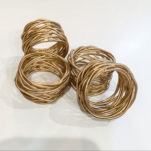 Gold Napkin Rings (Set of 4)
